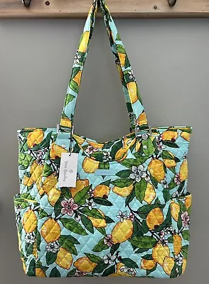 NWT Vera Bradley Lemon Grove Large Glenna Tote Bag RP $115 • $58