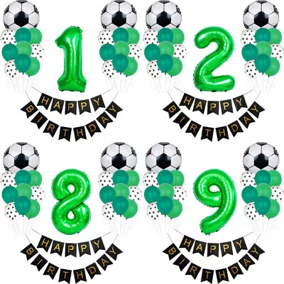 FOOTBALL Soccer Party Balloons World Cup Sports Game Decorations Birthday Banner • $22.65