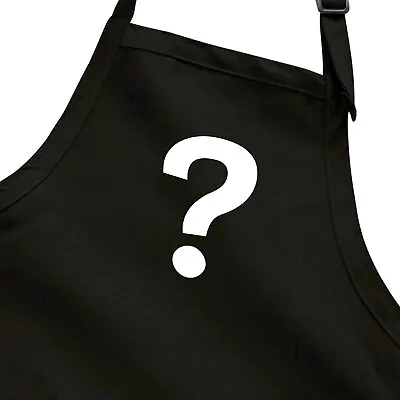 Aprons Full Length Gift Funny Grammar Quotes Question Mark Funny Wonder Why Who • £16.89