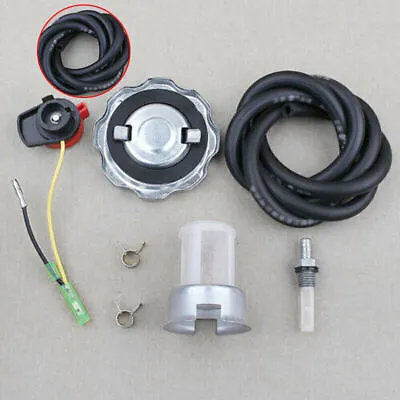 Fuel Gas Tank Cap Kit For Honda GX160 GX200 GX270 GX340 GX390 Engine Off Switch • £7.54