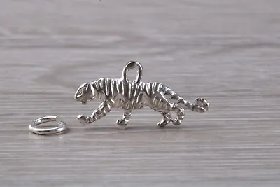 Tiger Charm Made From Solid Sterling Silver • £14.95