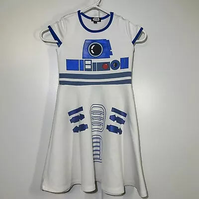 Star Wars R2D2 Girls Skater Dress / Costume Size 7/8 Small (read Description) • $12.99