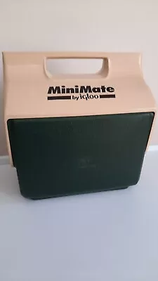 Vintage 90's Mini Mate Cooler By Igloo Green/Tan Made In USA • $14.50