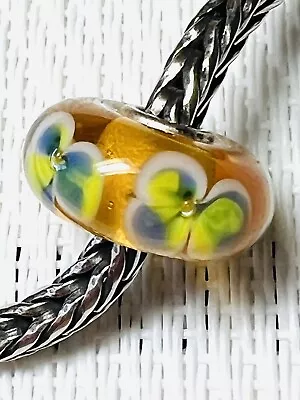 Authentic Trollbeads Glowing Pansies - Lots Of Color Variation • $95