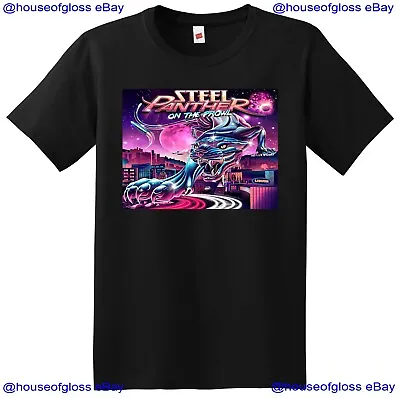 STEEL PANTHER T SHIRT On The Prowl Vinyl Cd Cover SMALL MEDIUM LARGE XL • $24.99