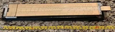 K&E Slide Rule Keuffel & Esser N4081-3 Log Log Duplex Decitrig Leather Case 1947 • $36.95