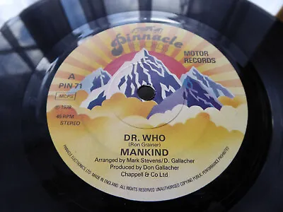 Mankind - Dr. Who UK 1978 7  Single Pinnacle/Motor Records Nice Ex+ Copy! • £4.50