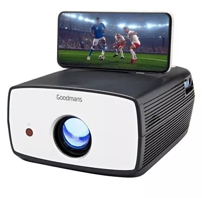 Goodmans LED Projector With Wireless Screen Mirroring HDMI Full HD 1080P NEW • £47.99