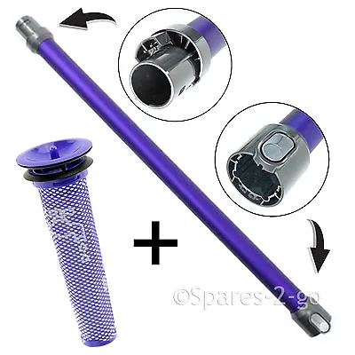£26.39 • Buy Purple Tube Pipe Rod + Pre Filter For DYSON DC62 Animal Handheld Cordless Vacuum