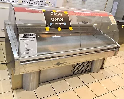 £450 • Buy Commercial Stainless Over Serve Counter Display Fridge Chiller Butcher Meat