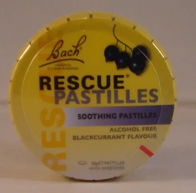 £18.99 • Buy Bach Rescue Remedy Pastilles Blackcurrant Flavour Three Tins. BBE 02/2025