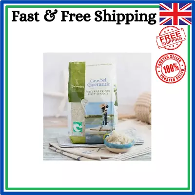 Le Guerandais Celtic Coarse Grey Sea Salt 1kg - Authentic French Gourmet Salt • £9.99