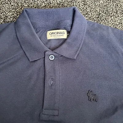Jack And Jones Men's Polo T-Shirt Button Collar Short Sleeve Casual Tee • £5.95