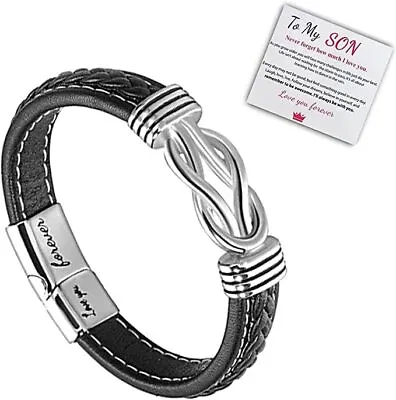 To My Son/Grandson Svana Bracelet Gifts From Mom/Dad/Grandma Mother And Son For • $17.53