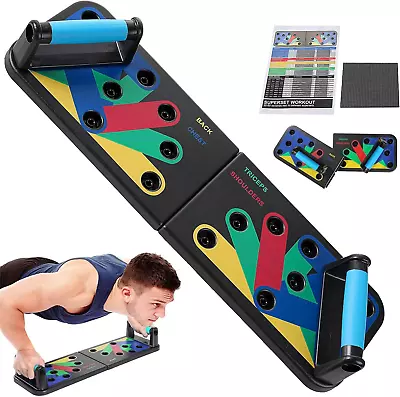 Push Up Board 9 In 1 Strength Training Equipment | Professional Home Workout Pus • £37.99