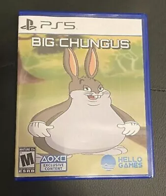 NEW HD COVER - Big Chungus PS5 Game Case ONLY - CUSTOM  • $16.99