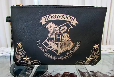 Harry Potter Hogwarts House Crests Wristlet Cosmetic Wallet Primark NWT • $34.10