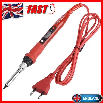 £9.19 • Buy 80W Digital Adjustable Temperature Electric Soldering Iron Station Repair Tool