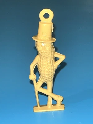 $10 • Buy Vintage Planter Mr. Peanut Green Necklace Key Chain Charm Pendent Gumball Toy 