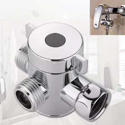$14.85 • Buy 1/2 Inch Three Way T-adapter Valve For Toilet Bidet Shower Head Diverter Valve