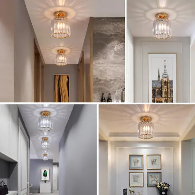 Crystal LED Ceiling Lights Chandeliers Restaurant Living Room Lights Lamp UK • £18.99