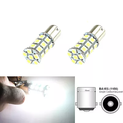 Useful White S25 P21W  BA15S 1156 27SMD LED Canbus Backup Reversing Light Lamp • $7.69