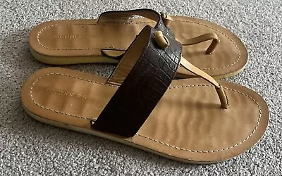 Maurices Women's Size 8 Brown Thong Sandals • $8