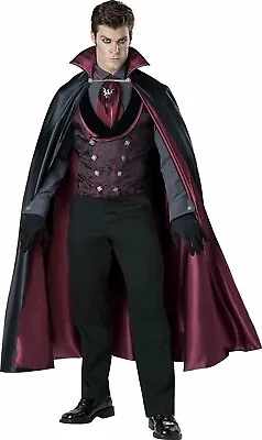 InCharacter Midnight Count Vampire Deluxe Adult Men's Halloween Costume CM1109 M • $51.65