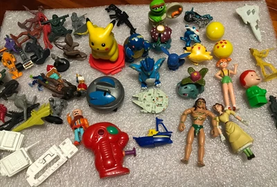 $17.50 • Buy Bulk Lot 30 + Small Mixed Pokemon Disney & More Character Figures Some Vintage