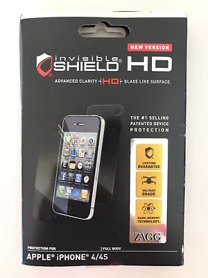 Zagg Invisible Shield HD Clarity Screen Protection IPhone 4/4s • $5.30