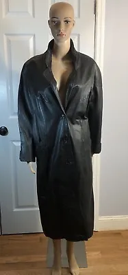 Split End Ltd Leather Trench Coat Vintage 90’s Women’s Medium • $44.99