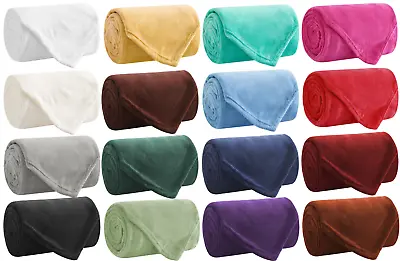 Soft & Light Throw Blanket - 16 COLORS - Throw Twin Full Queen King! • $19.25