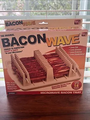 The Original Bacon Wave Microwave Bacon Tray Cooks Up To 14 Slices Emson G2 • $19.99