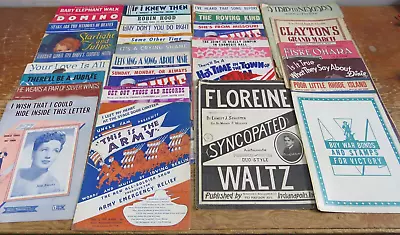 Lot Of 30 Vintage 1940's-50's Sheet Music Made In The USA • $30