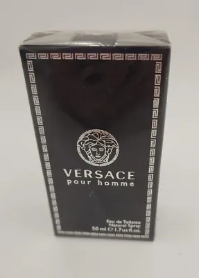 Versace Pour Homme Eau De Toilette Spray 1.7 Oz / 50 Ml • $35.99