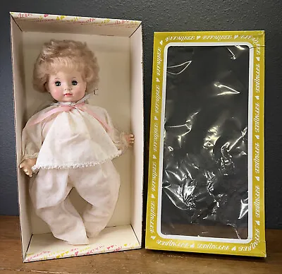 EFFANBEE Baby Doll #9455 Blonde 17” Blonde Hair Blue Eyes NEW In Box • $45