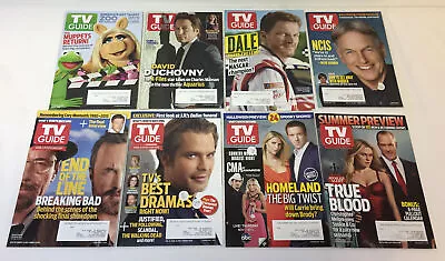 Lot Of Eight Issues ~ TV GUIDE 2012-2015~True BloodMuppetsNCISBreaking Bad... • $5.82