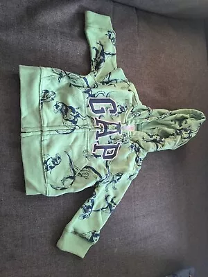 Baby Gap Dinosaur Zip Up Hoody 6-12 Months • £0.99