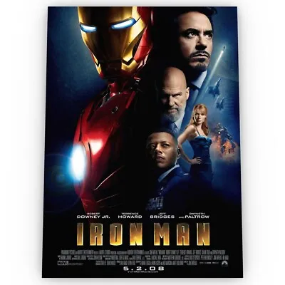 Iron Man Movie Poster Satin High Quality Archival Stunning A1 A2 A3 • £8.49