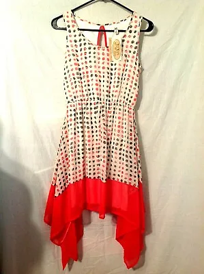 Ya Los Angeles Dress Women's Size Small Cream Orange Silk -New With Tags • £57.61