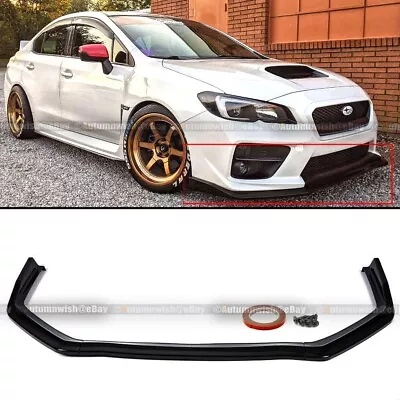$36.99 • Buy For 2015-2021 Subaru WRX STi CS Style JDM Matte Black Front Bumper Lip Splitter