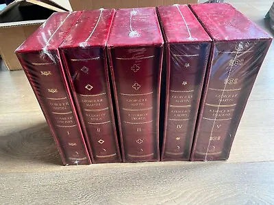 Game Of Thrones. Deluxe Limited Edition Leather Slipcase Set George R. R. Martin • £899.99