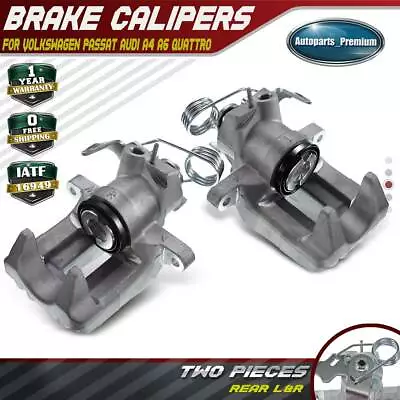 2pcs Rear Left & Right Disc Brake Caliper For Audi A4 A6 Volkswagen Passat 98-05 • $83.96