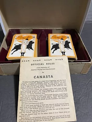 Vintage Canasta Set With Instructions  • $10