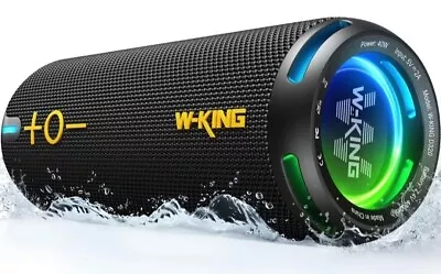 Bluetooth Speaker W-KING D320 For Shower Home Garden Camping Work Cycling • £49.99