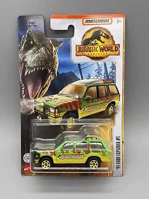 Matchbox Jurassic World Dominion Jurassic Park 1993 Ford Explorer #5 Read • $12.71