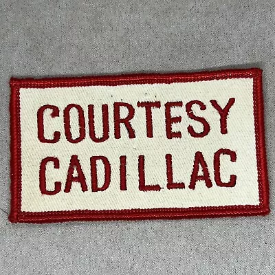 $8.95 • Buy Vintage Courtesy Cadillac Service Center Auto Automobile Car Patch