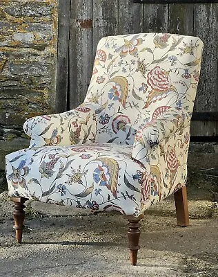 Hand Made Stunning French Armchair Louis Style In Antionette Poisson Jaipur • £1695