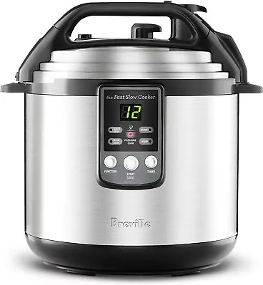 Breville 6L Fast Slow Pro Cooker Brushed Stainless Steel Multicooker BPR700BSS • $439