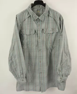 Cabela's Guidewear Men's 5XL-T Roll Tab Sleeves Vented Lightweight Fishing Shirt • $39.98